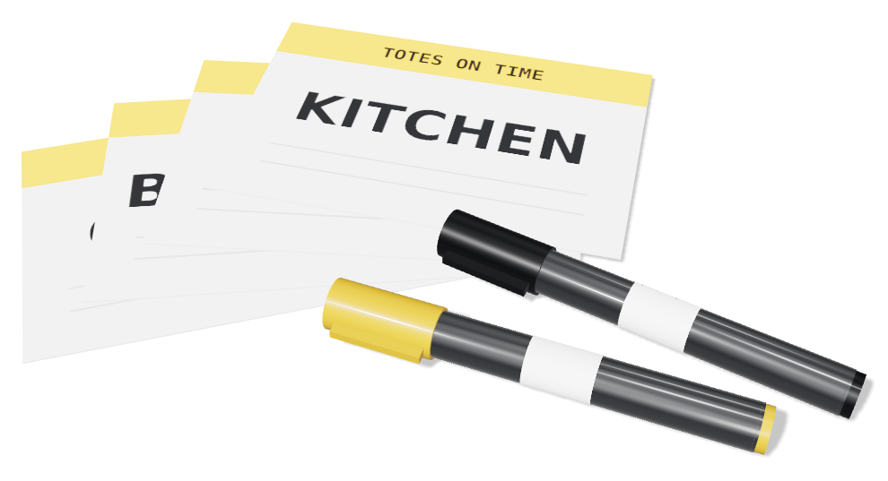 Room labels and marker set